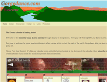 Tablet Screenshot of gorgedance.com